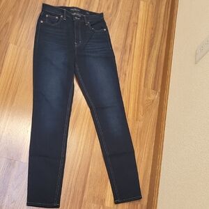 Lucky Brand Black Skinny Jeans with Contrast Stitch